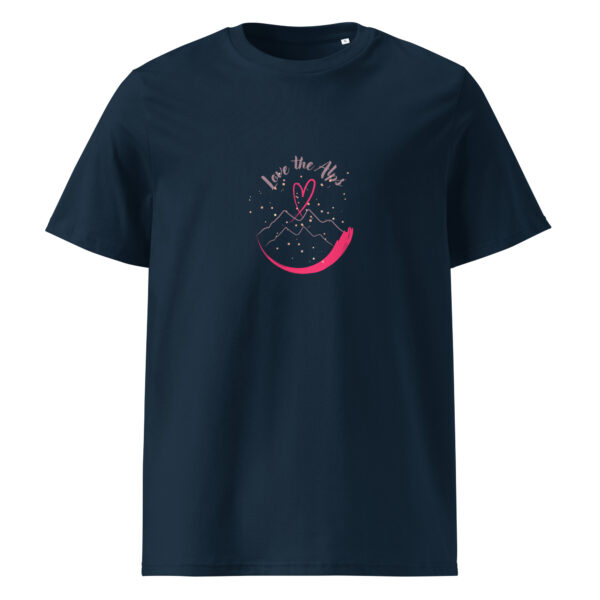 Bio-Baumwoll-T-Shirt- Herz-Alpen