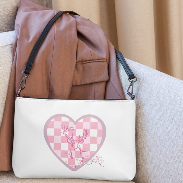 Umhängetasche kariertes Alpenherz